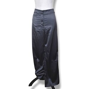 Y2K JS Collections Satin Wide Leg Pants Size 10 Elegant Cocktail Minimalist